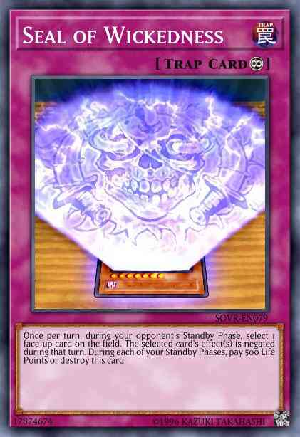 Seal of Wickedness - SOVR-EN079 - Super Rare - Unlimited