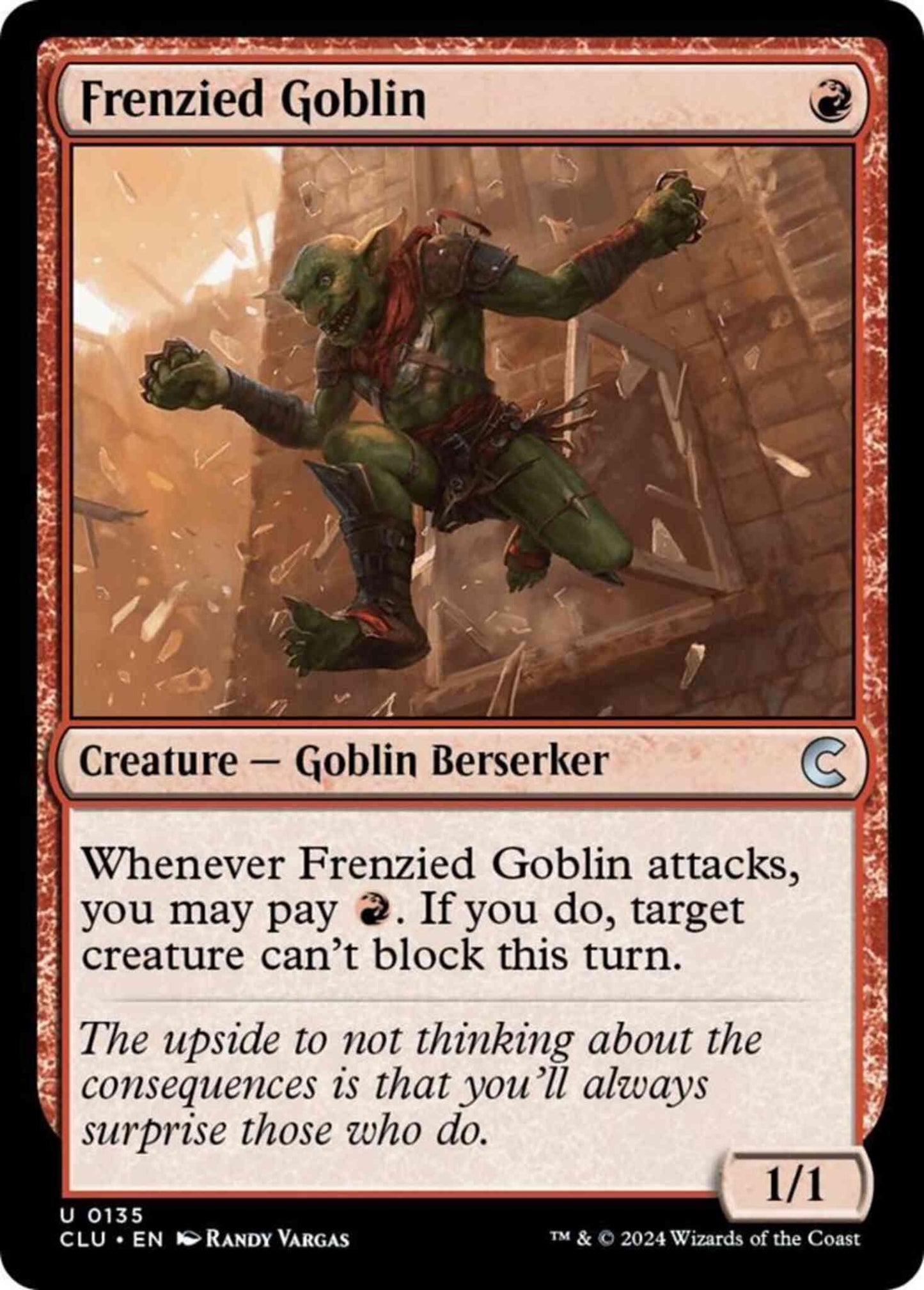 Frenzied Goblin [135] [Ravnica: Clue Edition] [Non-Foil]