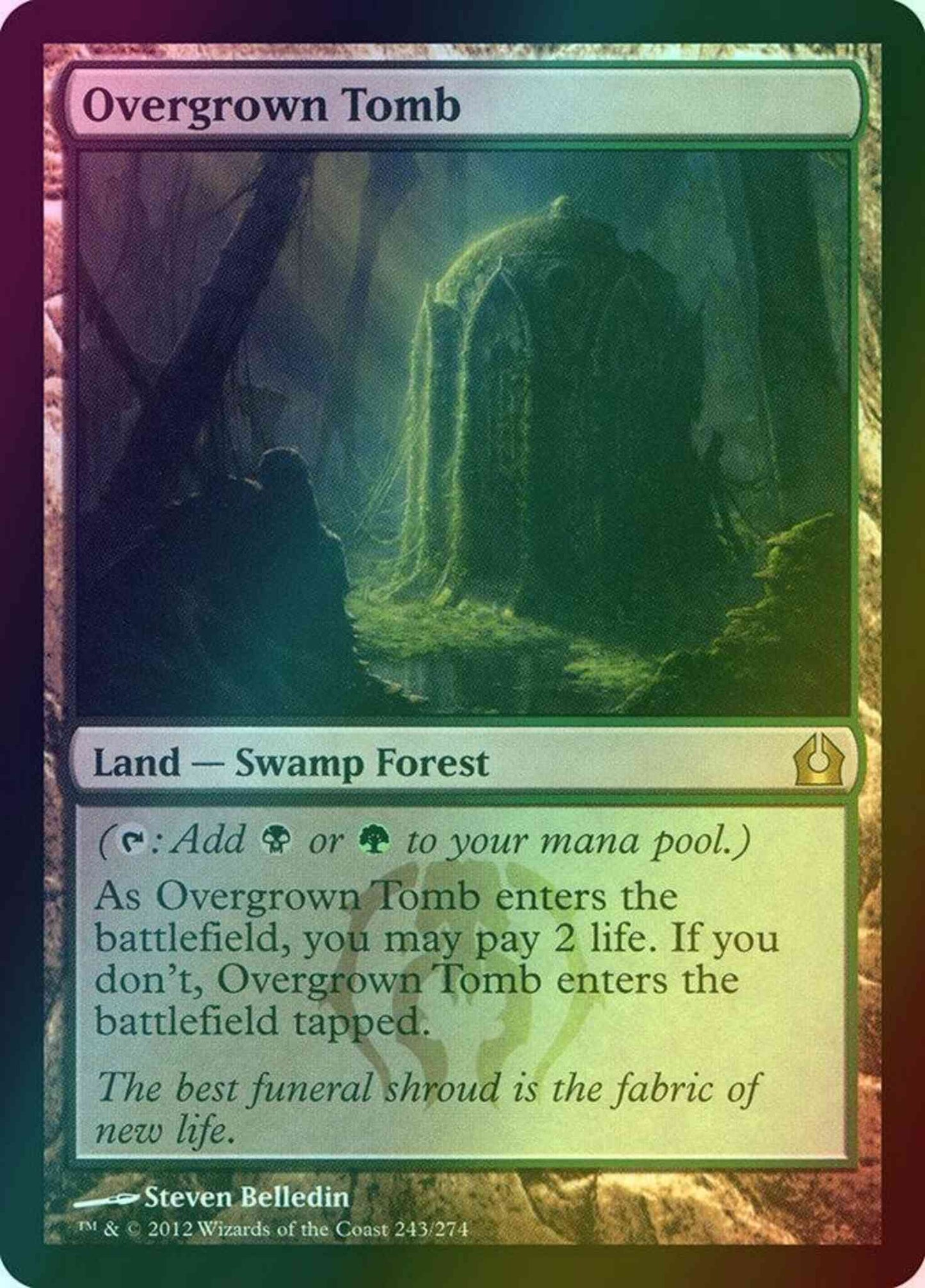 Overgrown Tomb [243] [Return To Ravnica] [Foil]