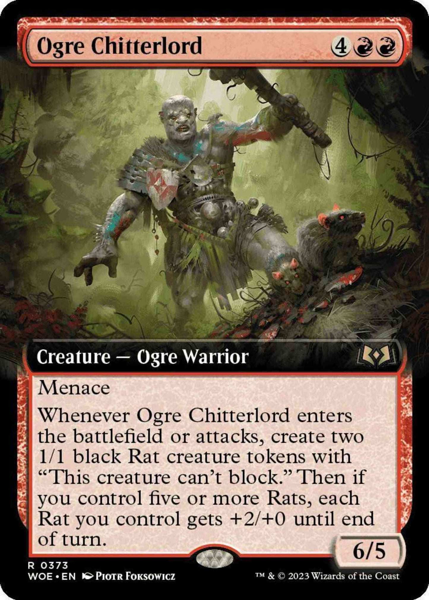 Ogre Chitterlord [373] [Extended Art] [Jumpstart Exclusive] [Wilds of Eldraine] [Non-Foil]