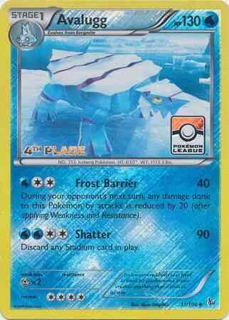 Avalugg - 31/106 - Promo [League] [4th Place] [XY2MSP-31] [Reverse Holo]
