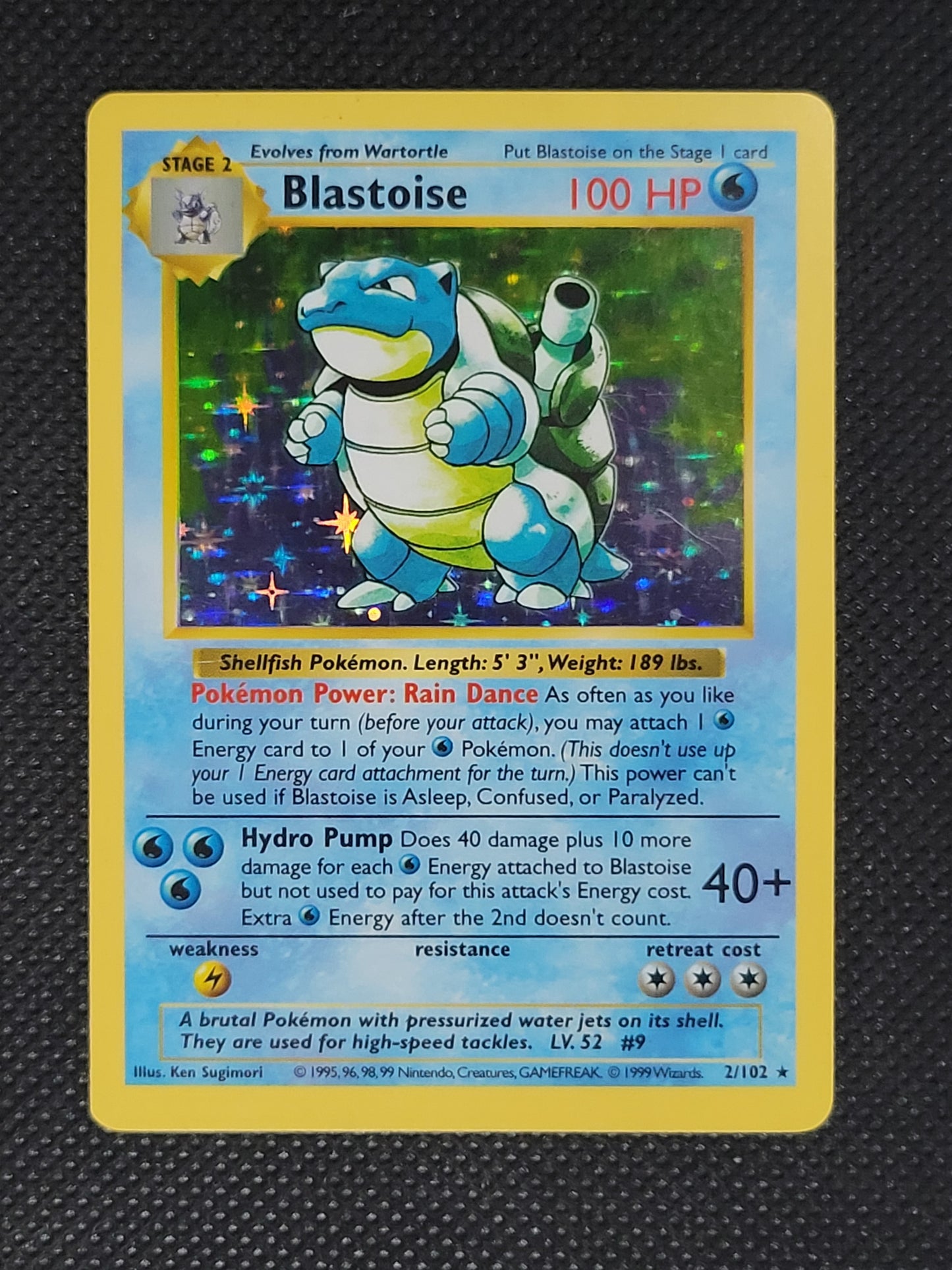 Blastoise — Damaged|Rare|Shadowless|Holo — ID 17981
