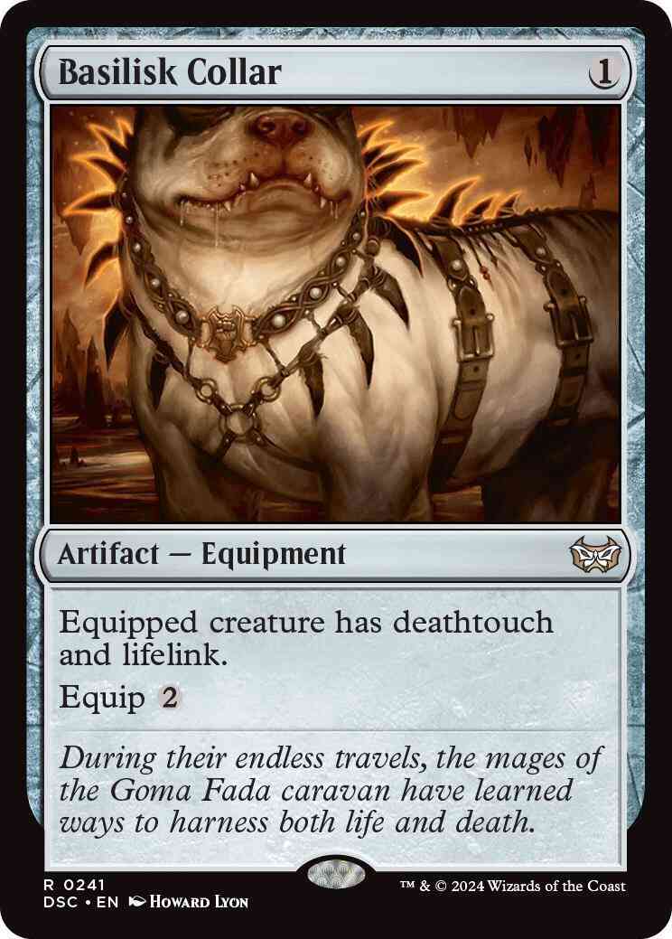 Basilisk Collar [241] [Duskmourn: House of Horror: Commander] [Non-Foil]