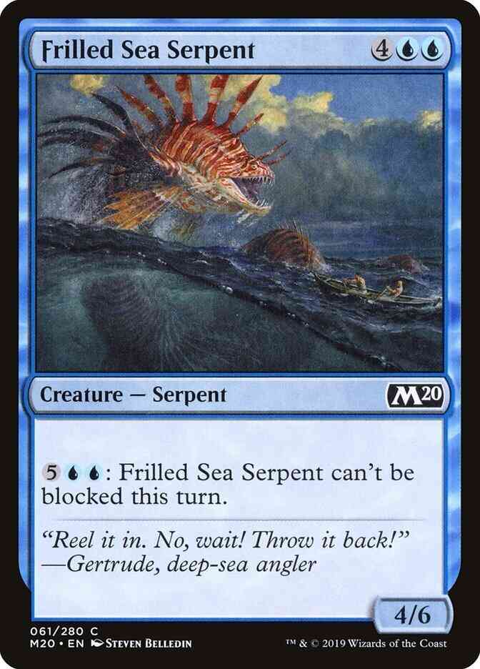 Frilled Sea Serpent [61] [Core Set 2020] [Non-Foil]