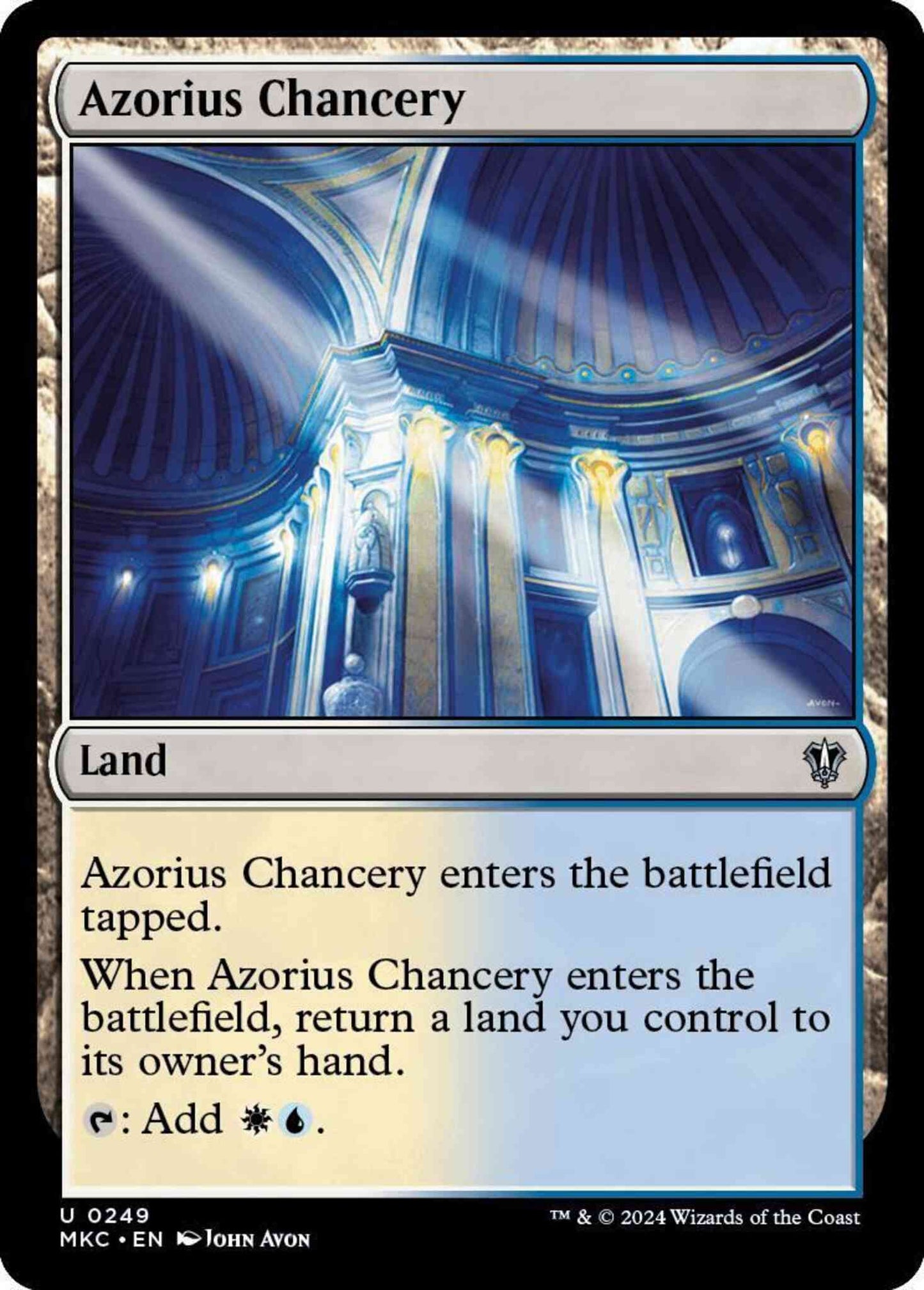 Azorius Chancery [249] [Murders at Karlov Manor: Commander] [Non-Foil]