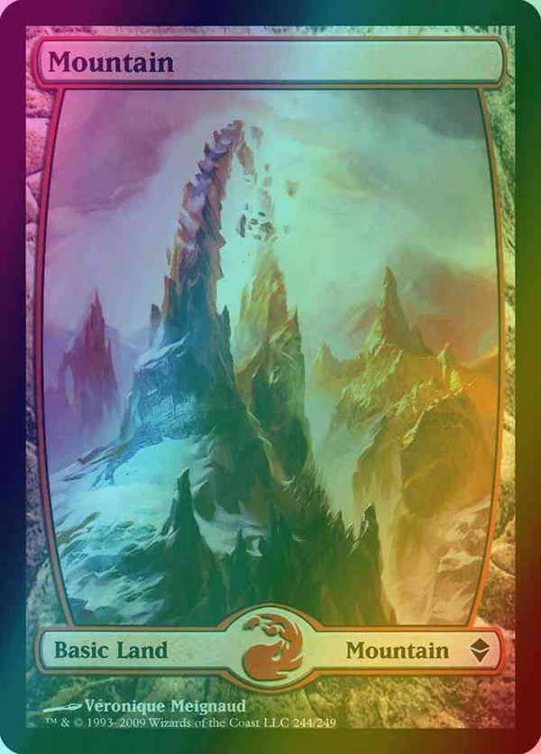 Mountain [244] [Full Art] [Zendikar] [Foil]