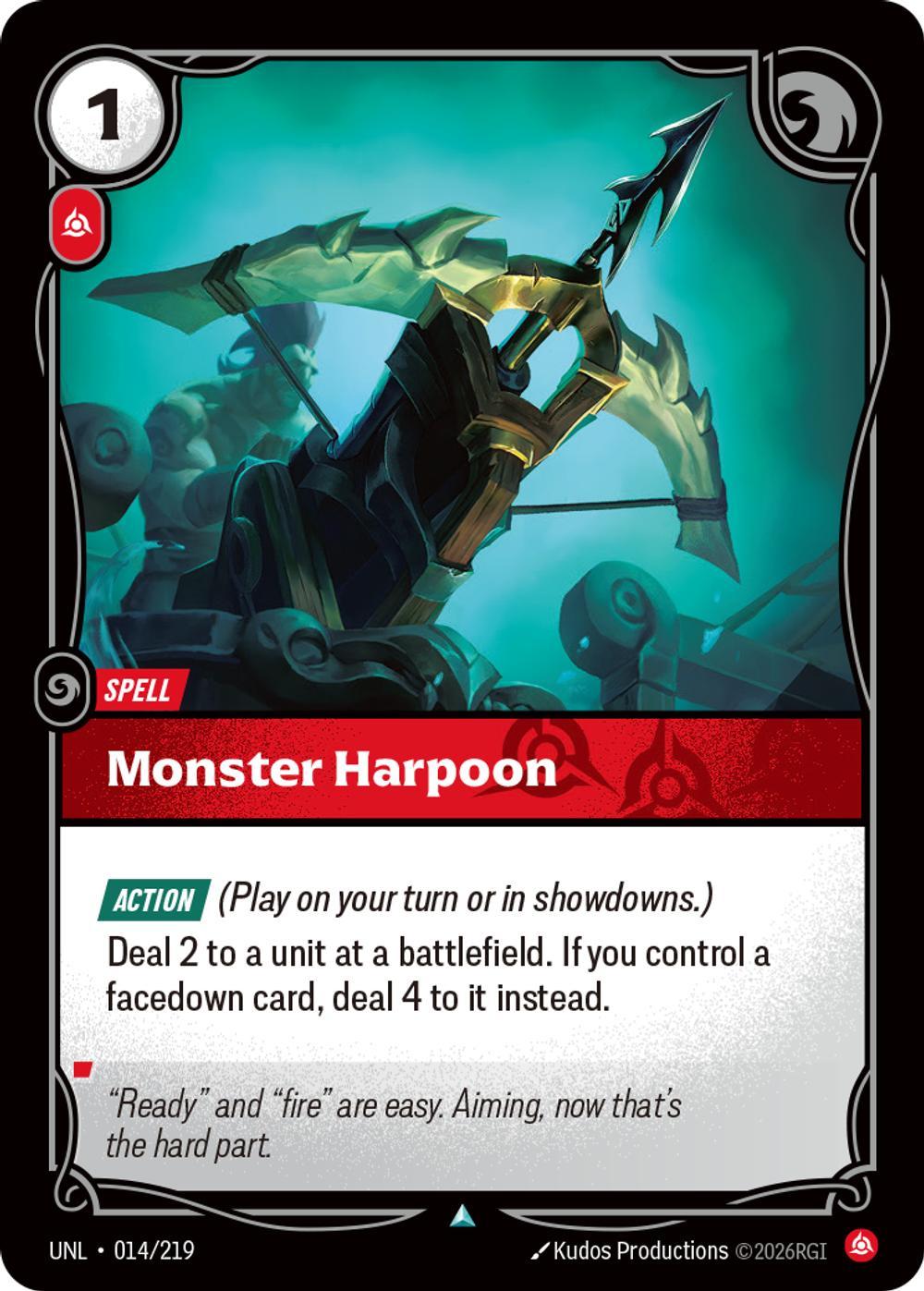 Monster Harpoon - 014/219 [Unleashed] [Non-Foil]