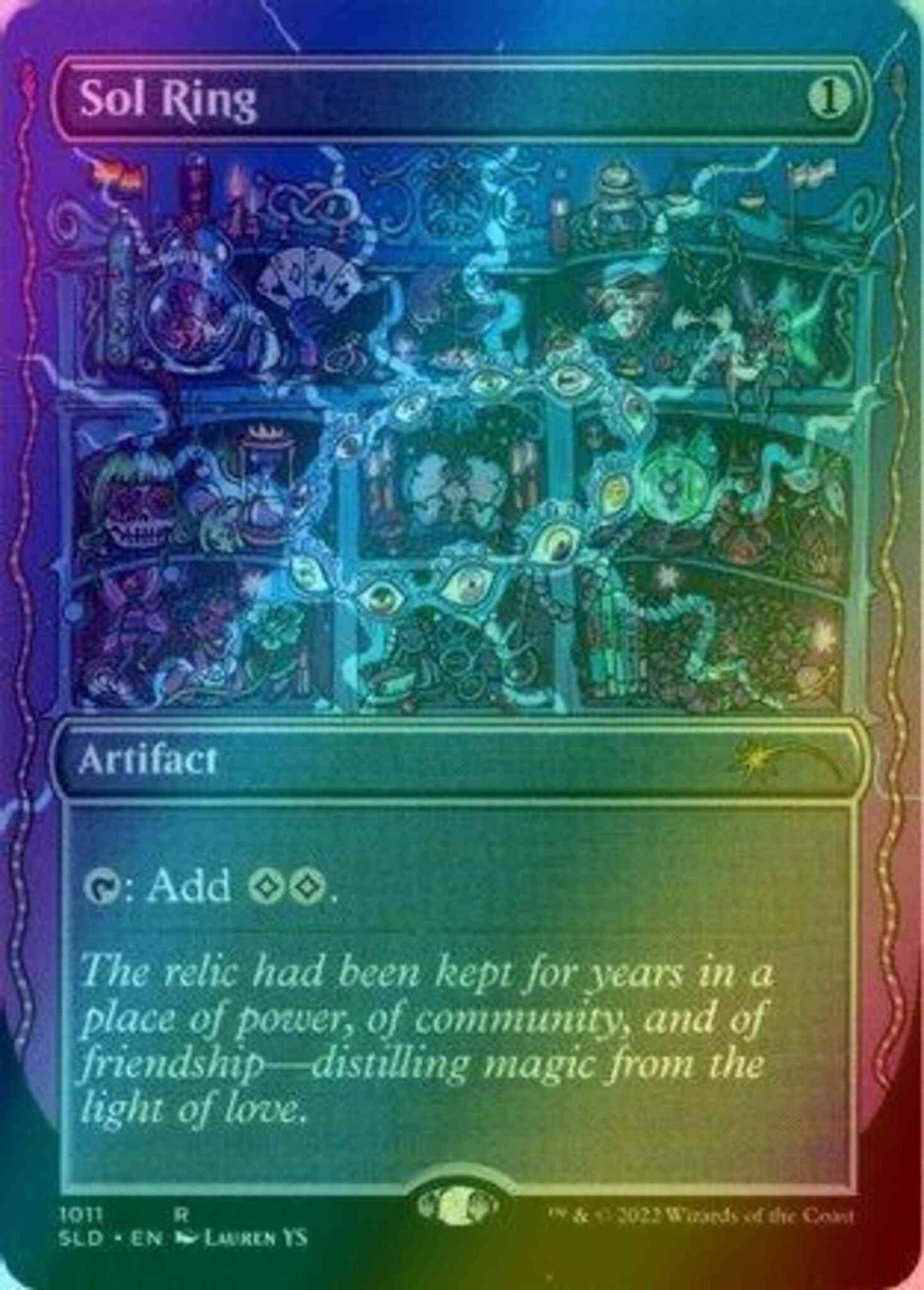 Sol Ring [1011] [Borderless] [Pride Across the Multiverse] [Secret Lair Drop] [Foil]