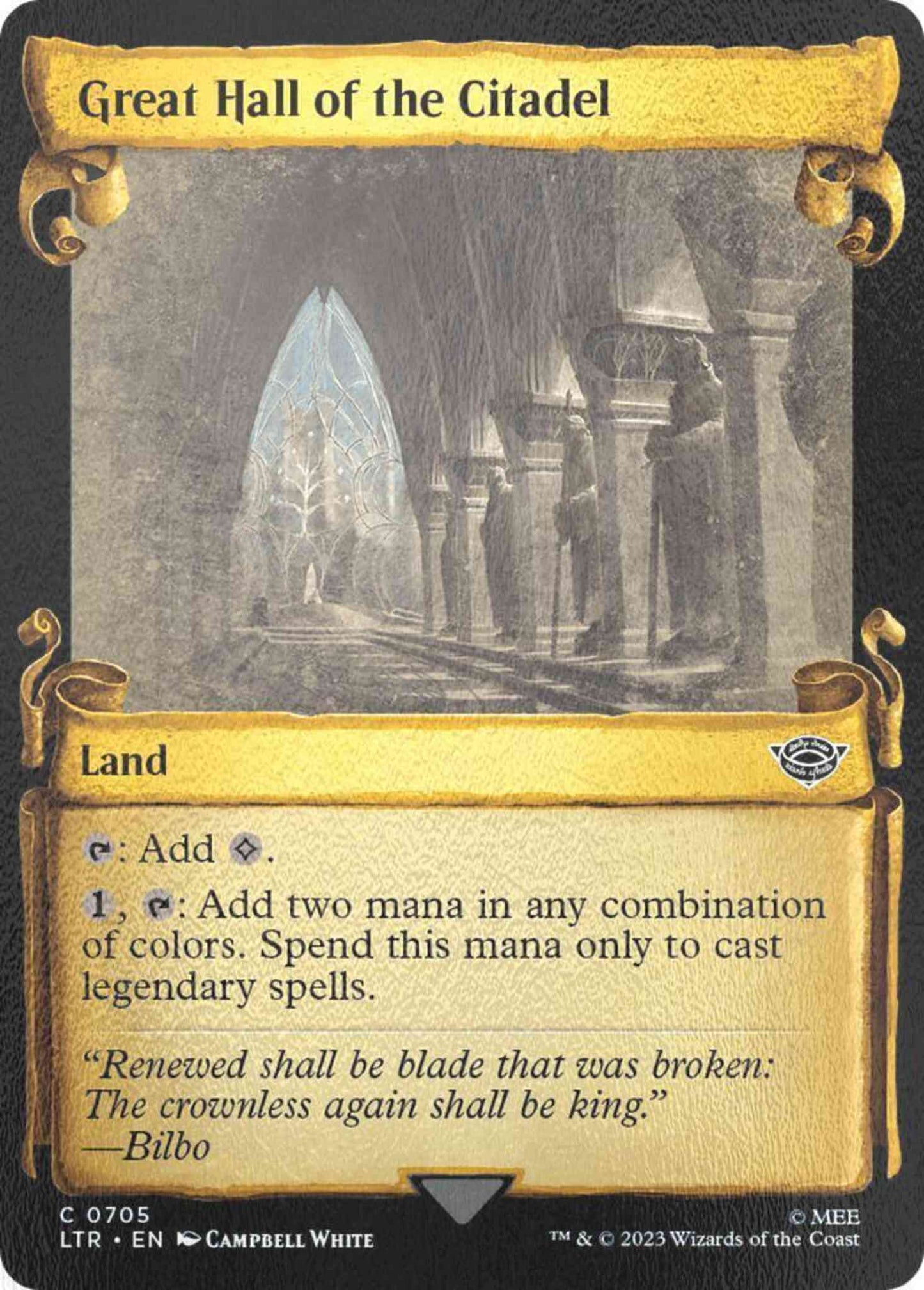 Great Hall of the Citadel [705] [Scrolls Showcase] [The Lord of the Rings: Tales of Middle-earth] [Silver Foil]