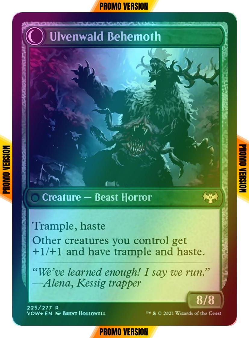 Ulvenwald Oddity // Ulvenwald Behemoth [Prerelease] [225s] [Innistrad: Crimson Vow: Promos] [Foil]