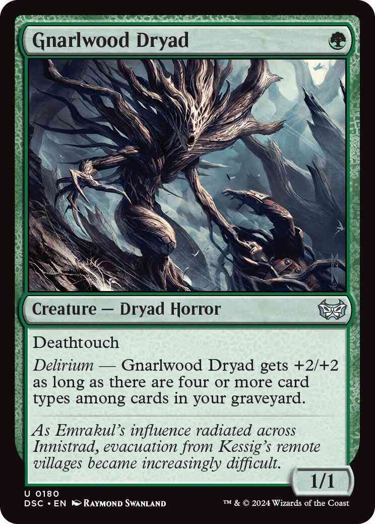 Gnarlwood Dryad [180] [Duskmourn: House of Horror: Commander] [Non-Foil]