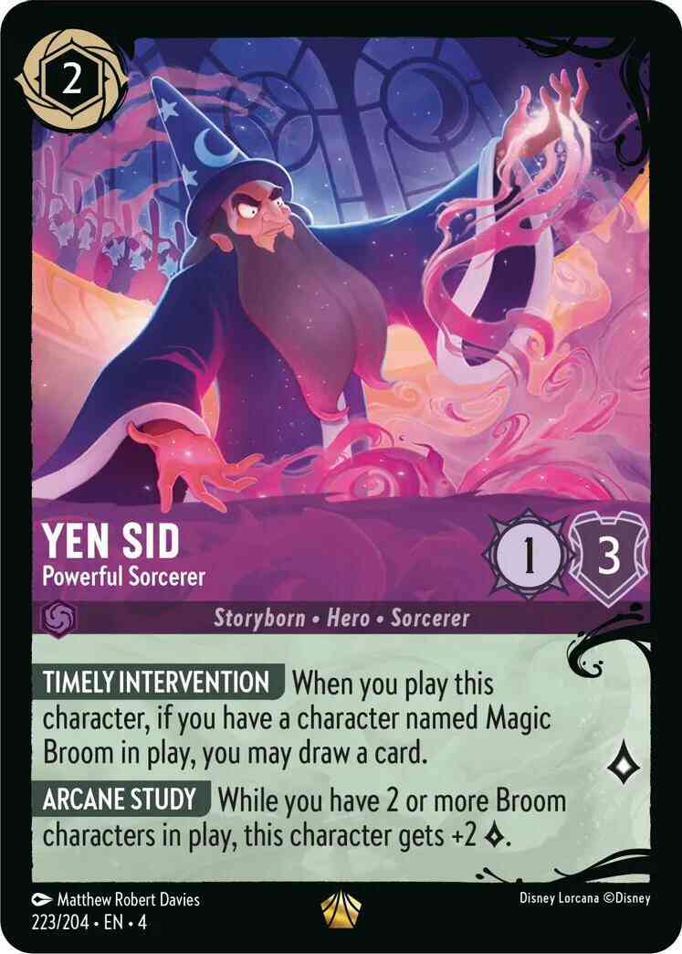 Yen Sid - Powerful Sorcerer - 223/204 [Illumineer's Quest: Deep Trouble] [Cold Foil]