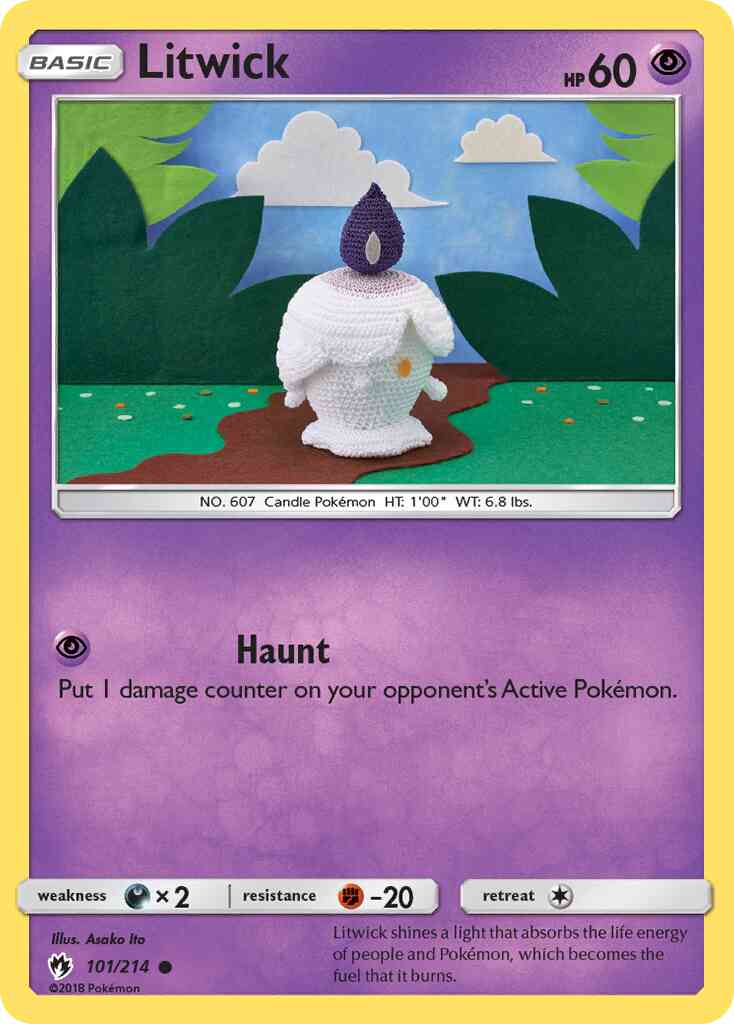 Litwick - 101/214 - Common [sm8-101] [Reverse Holo]