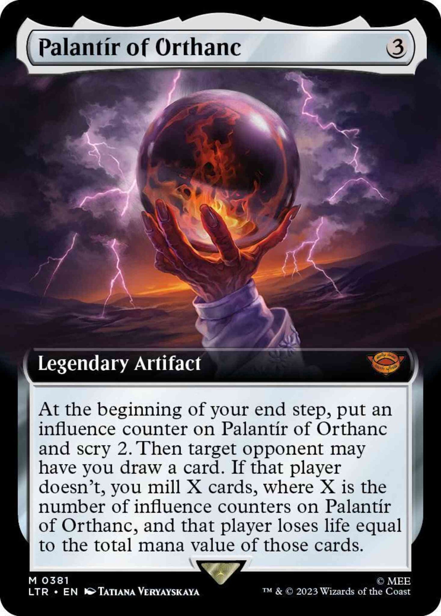 Palantír of Orthanc [381] [Extended Art] [The Lord of the Rings: Tales of Middle-earth] [Non-Foil]