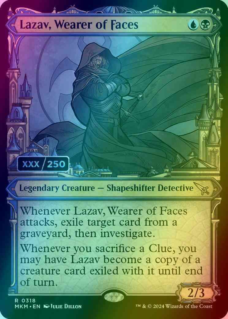Lazav, Wearer of Faces - Serial Numbered [318z] [Ravnica City Showcase] [Murders at Karlov Manor] [Foil]