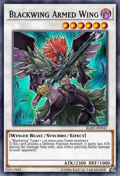 Blackwing Armed Wing - RGBT-EN041 - Super Rare - Unlimited