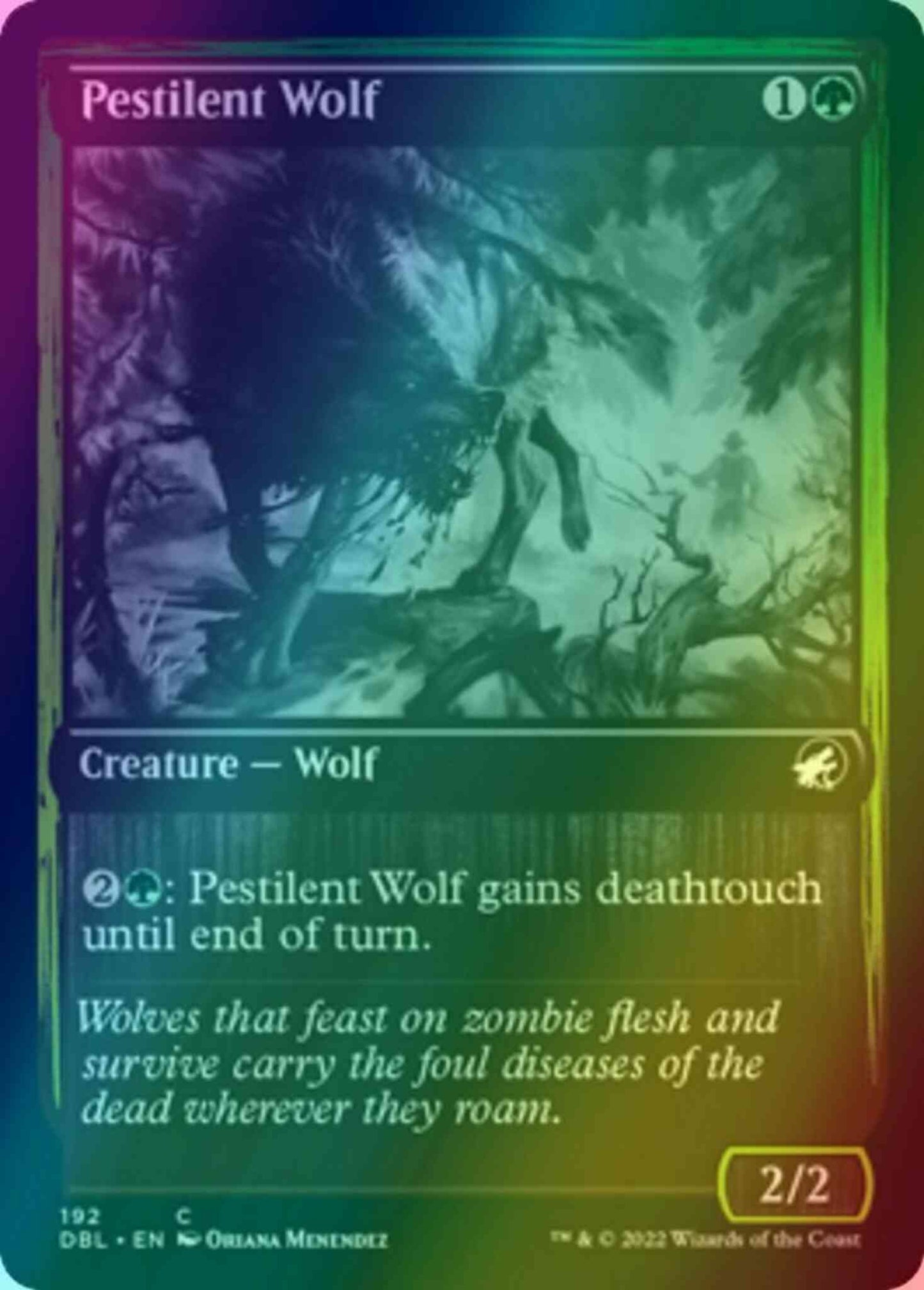 Pestilent Wolf [192] [Innistrad: Double Feature] [Foil]