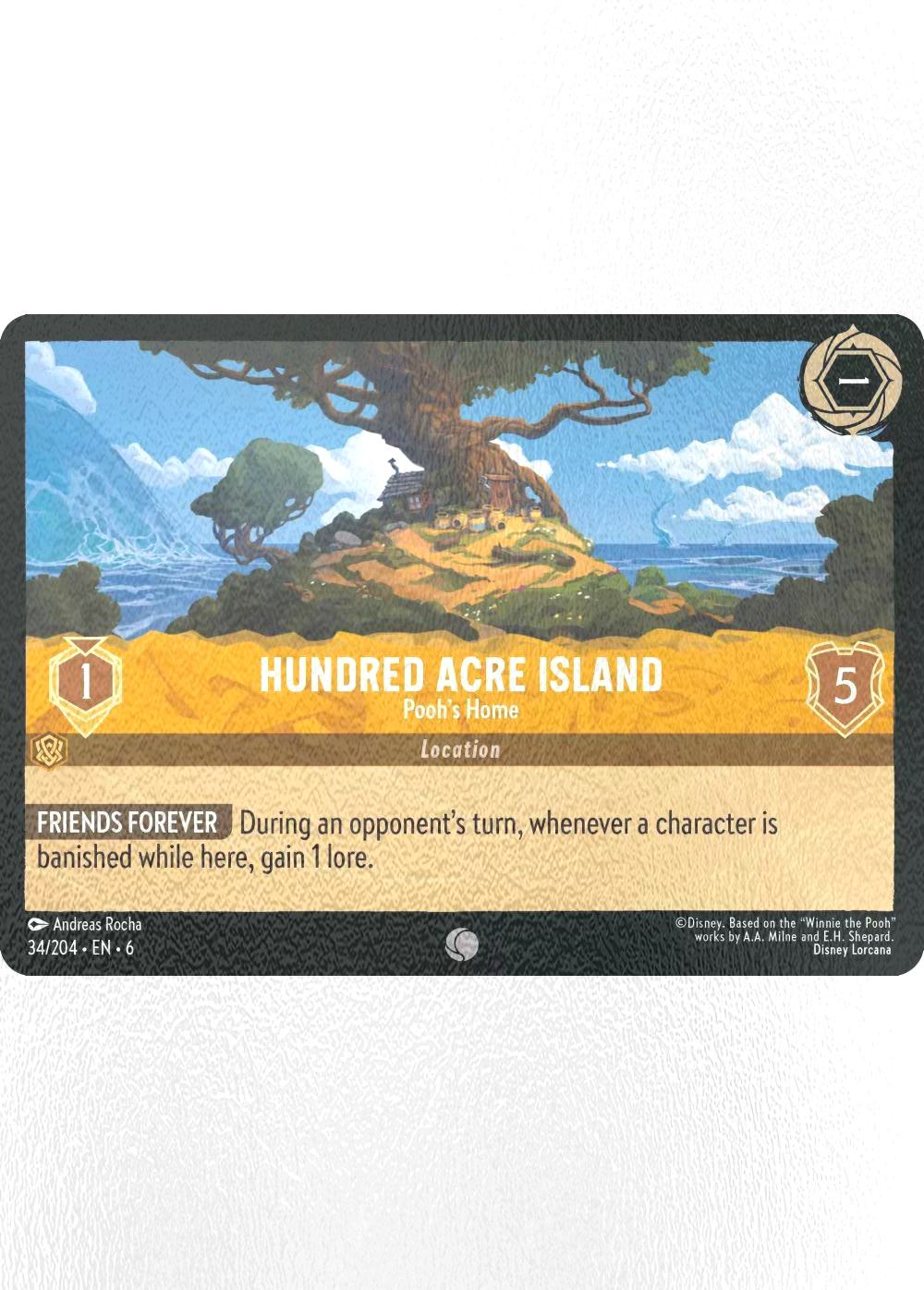 Hundred Acre Island - Pooh's Home - 34/204 [Azurite Sea] [Cold Foil]