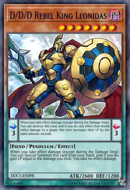 D/D/D Rebel King Leonidas - MP16-EN173 - Super Rare - 1st Edition