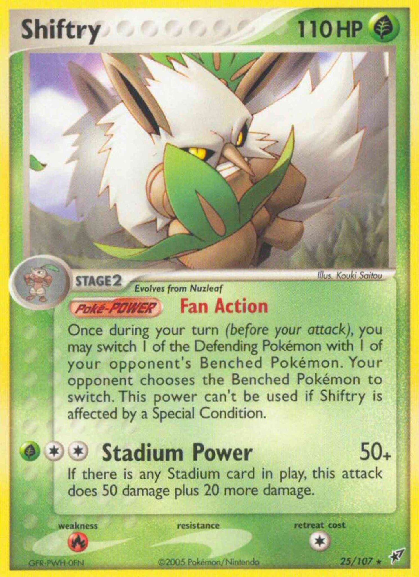 Shiftry - 25/107 - Rare [ex8-25] [Non-Holo]