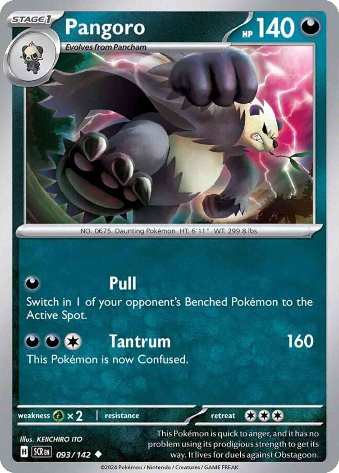Pangoro - 093/142 - Uncommon [sv07-093] [Non-Holo]