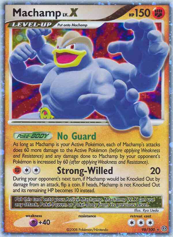 Machamp - 98/100 - Rare Holo Lv.X [dp7-98] [Ultra]