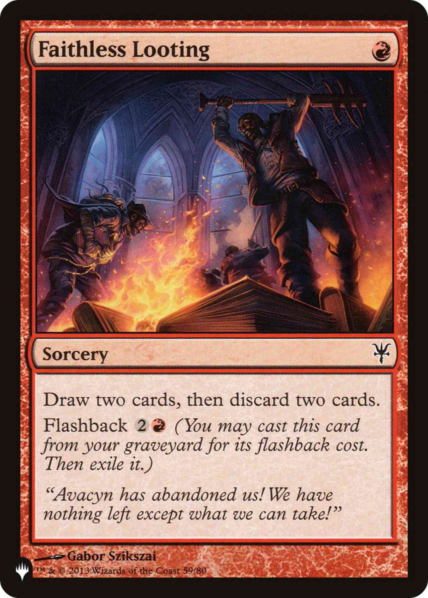 Faithless Looting [DDK-59] [The List] [Non-Foil]