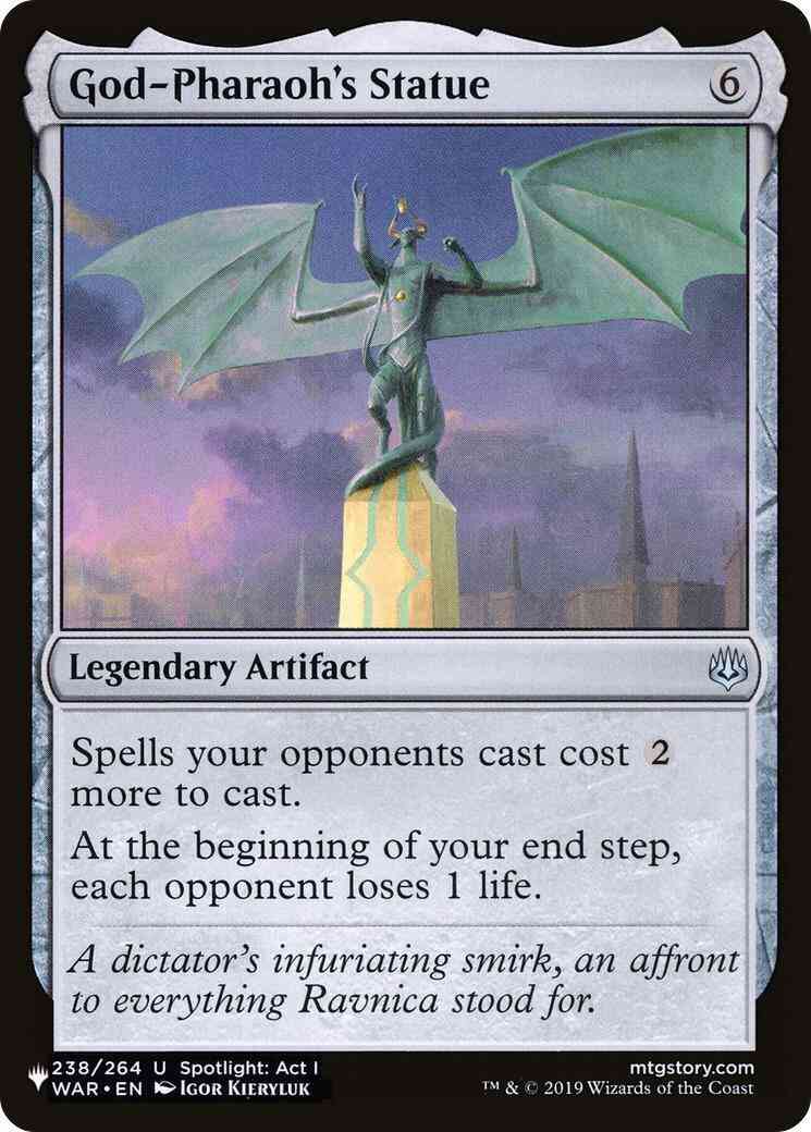 God-Pharaoh's Statue [WAR-238] [The List] [Non-Foil]