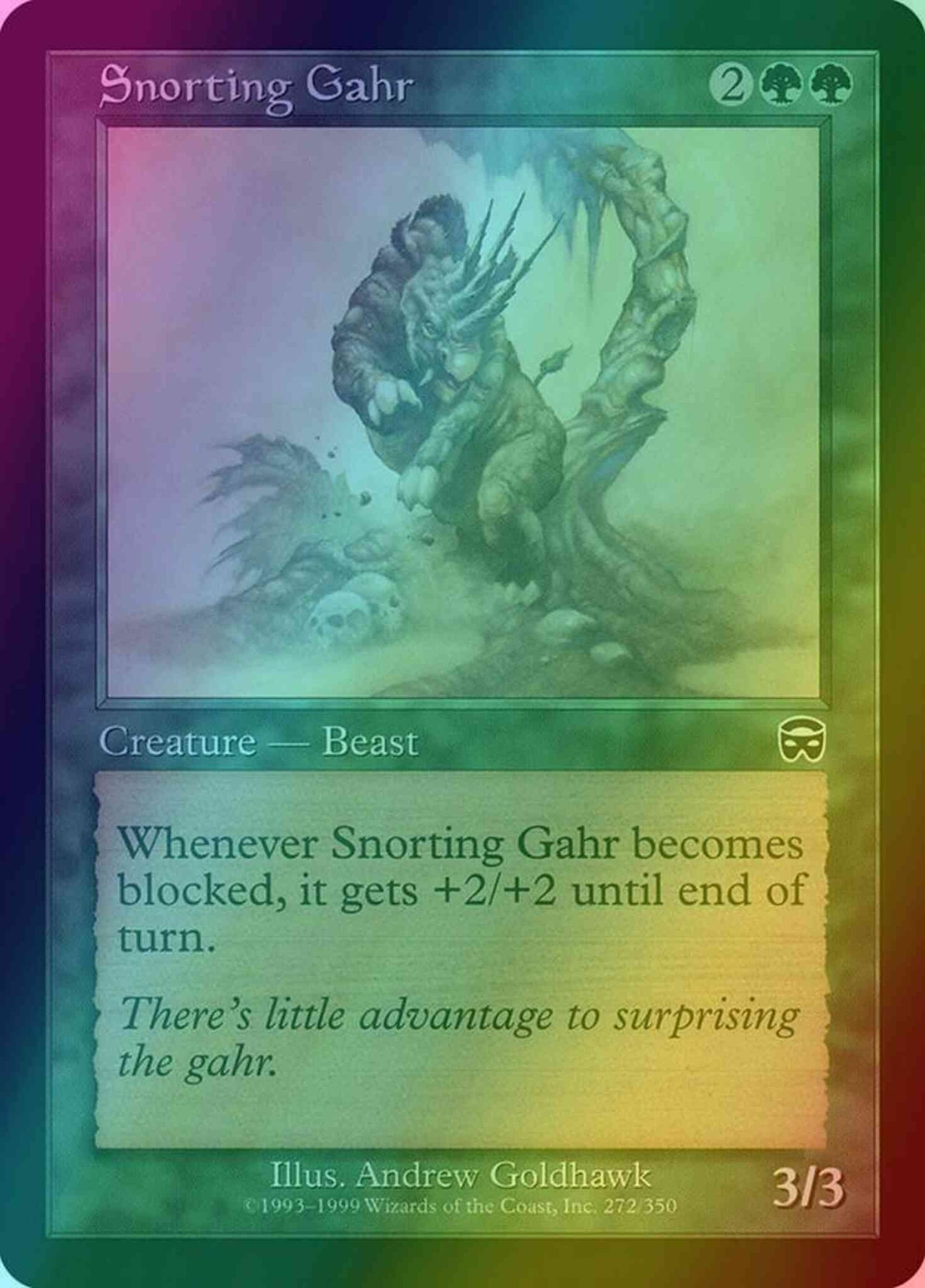 Snorting Gahr [272] [Mercadian Masques] [Foil]