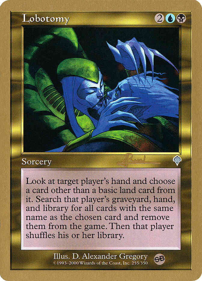 Lobotomy [ar255sb] [World Championship Decks 2001] [Non-Foil]