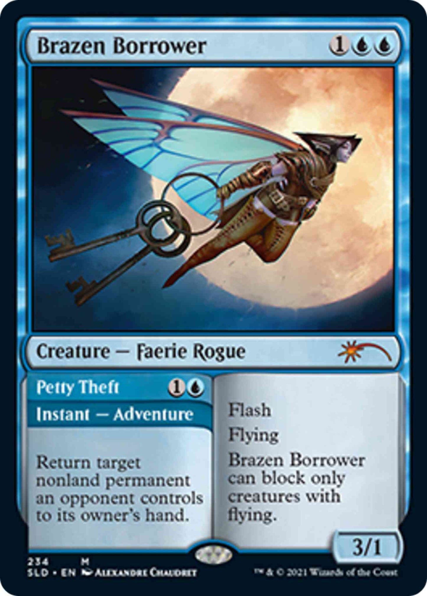 Brazen Borrower // Petty Theft [0234] [Math is for Blockers] [Secret Lair Drop] [Non-Foil]
