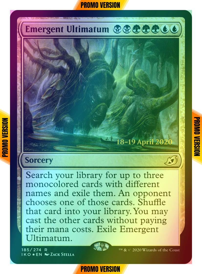 Emergent Ultimatum [Prerelease] [185s] [Ikoria: Lair of Behemoths Promos] [Foil]