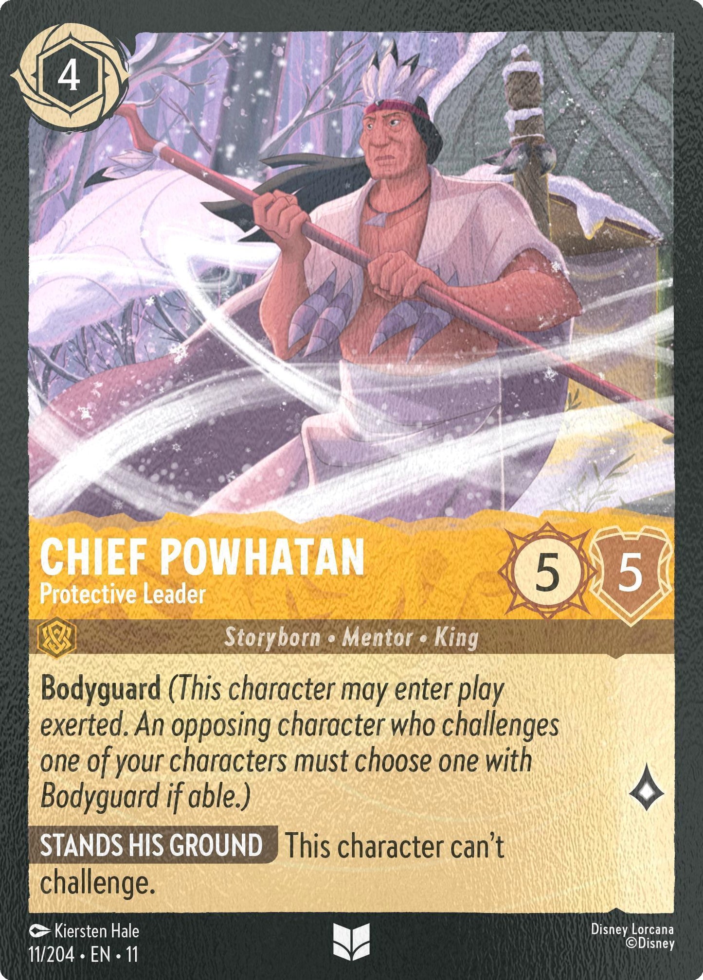 Chief Powhatan - Protective Leader - 11/204 [Winterspell] [Cold Foil]