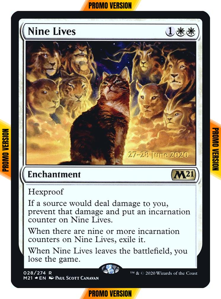 Nine Lives [Prerelease] [28s] [Core Set 2021 Promos] [Foil]