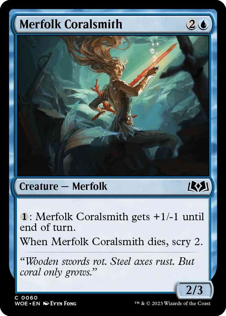 Merfolk Coralsmith [60] [Wilds of Eldraine] [Non-Foil]