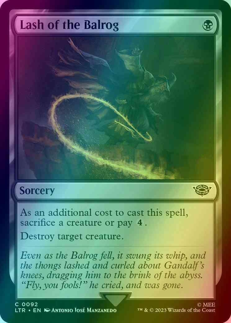 Lash of the Balrog [92] [The Lord of the Rings: Tales of Middle-earth] [Foil]