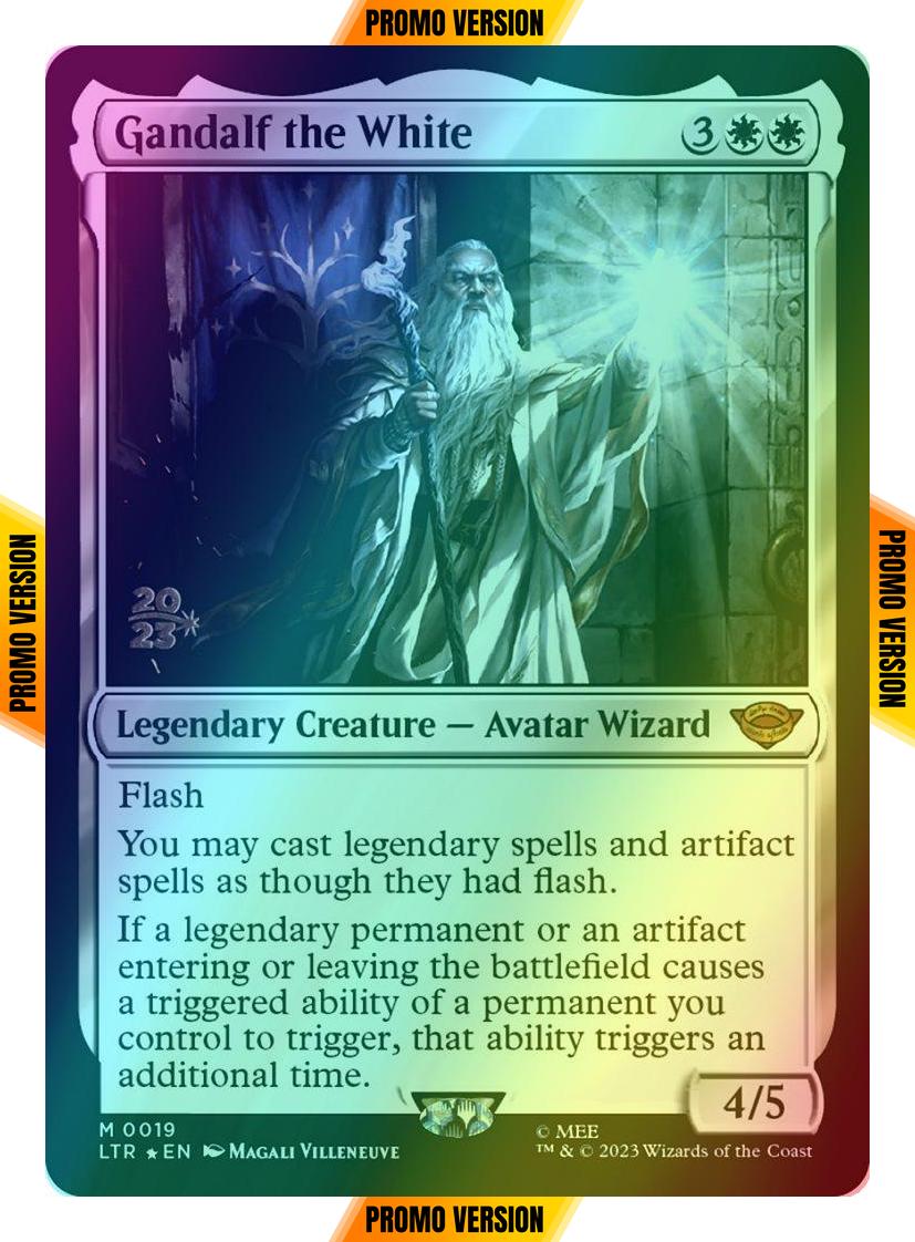 Gandalf the White [19s] [Prerelease] [The Lord of the Rings: Tales of Middle-earth: Promos] [Foil]