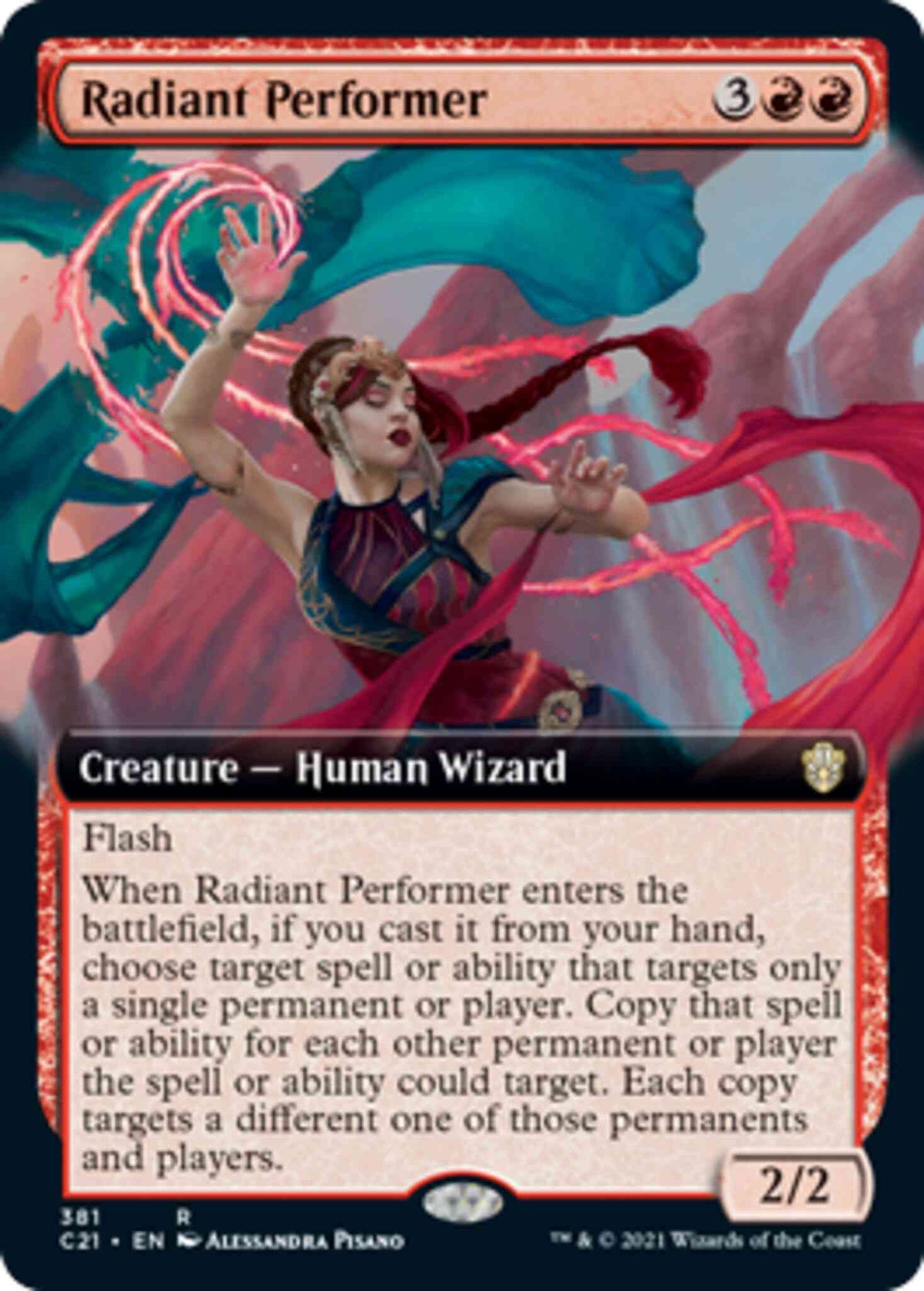 Radiant Performer [381] [Extended Art] [Commander 2021] [Non-Foil]