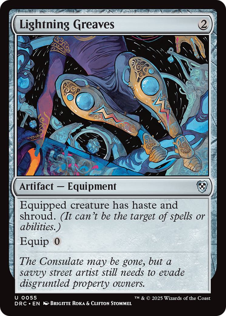 Lightning Greaves [55] [Aetherdrift: Commander] [Non-Foil]