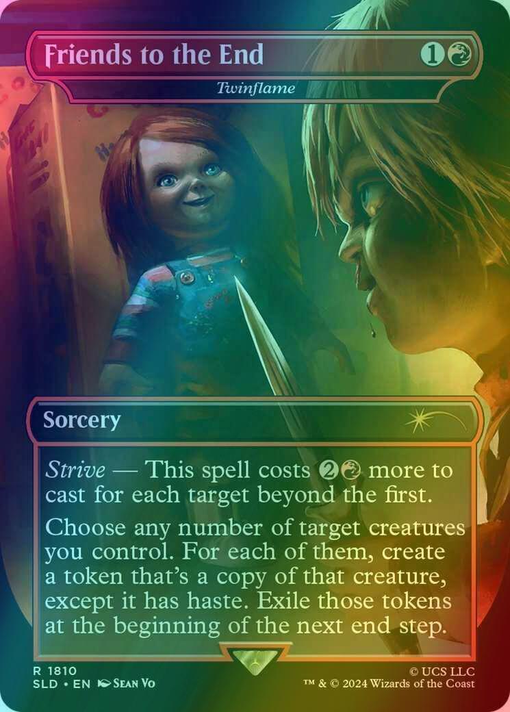 Friends to the End - Twinflame [1810] [Borderless] [Chucky] [Secret Lair Drop] [Foil]