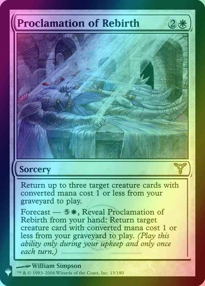 Proclamation of Rebirth [DIS-15] [The List] [Foil]