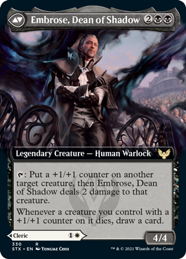Shaile, Dean of Radiance // Embrose, Dean of Shadow [330] [Extended Art] [Strixhaven: School of Mages] [Non-Foil]