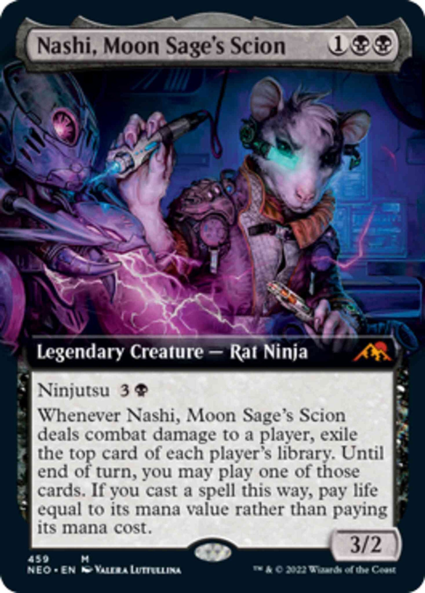 Nashi, Moon Sage's Scion [459] [Extended Art] [Kamigawa: Neon Dynasty] [Non-Foil]