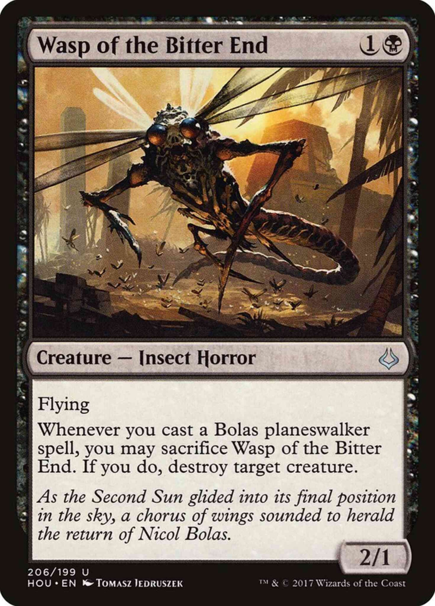 Wasp of the Bitter End [206] [Planeswalker Deck Exclusive] [Hour of Devastation] [Non-Foil]