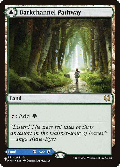 Barkchannel Pathway // Tidechannel Pathway [KHM-251] [The List] [Non-Foil]