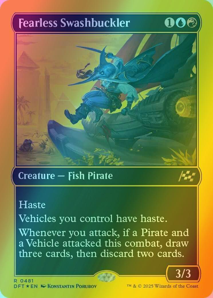 Fearless Swashbuckler [481] [Aetherdrift] [First-place Foil]
