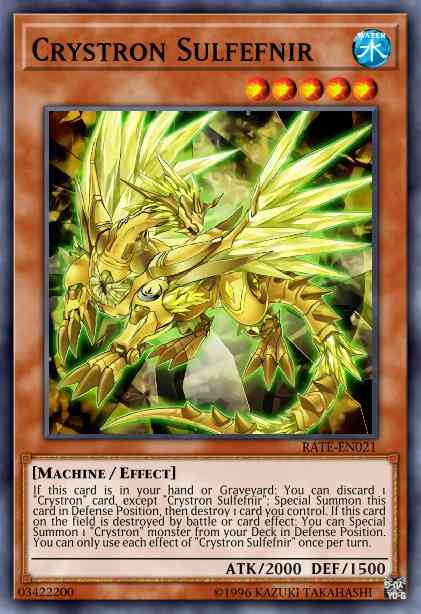 Crystron Sulfefnir - RATE-EN021 - Super Rare - 1st Edition