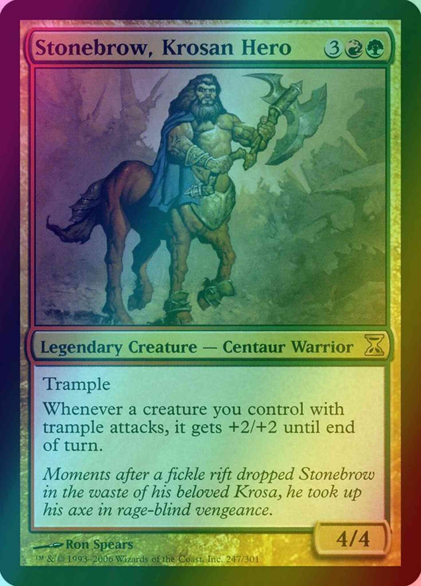 Stonebrow, Krosan Hero [247] [Time Spiral] [Foil]