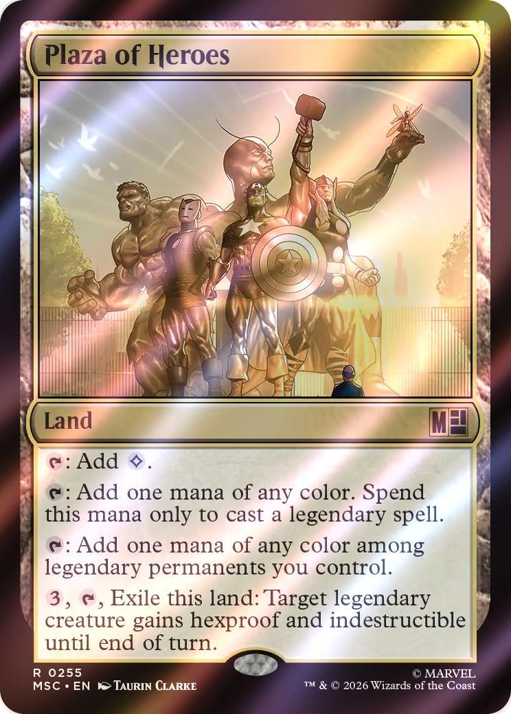 Plaza of Heroes [255] [Marvel Super Heroes: Commander] [Surge Foil]