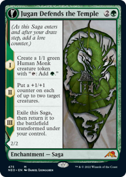 Jugan Defends the Temple // Remnant of the Rising Star [475] [Extended Art] [Kamigawa: Neon Dynasty] [Non-Foil]